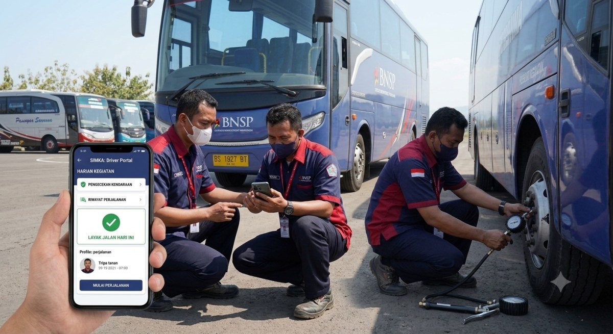 Inspeksi Pra-Jalan & SIMKA Driver Portal